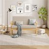 OUNUO Sofa 2 Sitzer Sofa Couch Loungesofa Modern und Skandinavisch, Beige Bild 2