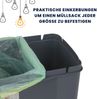 GarPet Mülltrennsystem Mülltrennsystem Küche 3 Fach 60er Unterschrank 3 x 20 L Müll Eimer Bild 4