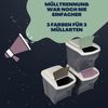 GarPet Mülltrennsystem Mülltrennsystem Küche 3 Fach 60er Unterschrank 3 x 20 L Müll Eimer Bild 3