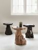 Beistelltisch Mushroom aus Teakholz, Natur Bild 4
