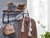 Wandgarderobe Mango Massivholz Metall Hakenleiste Ablage Kleiderstange 71x29x20cm Bild 5