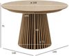 Esstisch Gobens Ausziehbar Ø140-240 cm Eiche Natur - Flexibler Holztisch Bild 4