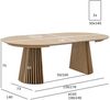 Esstisch Gobens Ausziehbar Ø140-240 cm Eiche Natur - Flexibler Holztisch Bild 5