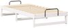 vidaXL Bettrahmen Weiß 90 x 200 cm Massives Kiefernholz 873146 Bild 4