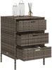 vidaXL Gartenschrank Grau 55x59x80 cm Poly Rattan 365553 Bild 5