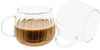 Mulex 12 Tlg. Gläser-Set Riffle Cup Hitzebeständig 350 ml transparent Kaffeeglas Teeglas Bild 3