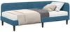 vidaXL Eckbettgestell Blau 90 x 200 cm Samt 3394153 Bild 3