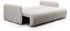 Sofa 2-Sitzer mit Schlaffunktion CALGARY Stoff Curio Hellgrau Bild 2