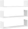 vidaXL Wandregale 3 Stk. Weiß 80x18x18 cm Holzwerkstoff 853290 Bild 2