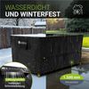 Juskys Gartenmöbel Abdeckplane CoverSafe Pro 160 x 100 x 75 cm - winterfest & wasserdicht - Schutzhülle für Gartentisch, UV-Schutz, Abdeckhaube Gartentisch Bild 4