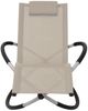 vidaXL Sonnenliege Geometrisch Stahl Creme 47774 Bild 2