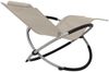 vidaXL Sonnenliege Geometrisch Stahl Creme 47774 Bild 4