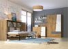 Stylefy Narin Funktionsbett II Eiche Artisan Dekor Weiß Matt Grau Matt Bild 4