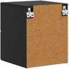 vidaXL Wandmontierter Nachttisch Schwarz 34,5 x 33 x 40 cm 898807 Bild 5