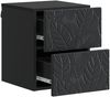 vidaXL Wandmontierter Nachttisch Schwarz 34,5 x 33 x 40 cm 898807 Bild 2