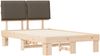 vidaXL Bettgestell mit gepolstertem Kopfteil Taupe 120 x 190 cm 877297 Bild 4