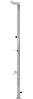 vidaXL Gartendusche mit Grauer Bodenplatte 225 cm Edelstahl 3070792 Bild 5