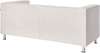 beliani 'FLORO' 3-Sitzer Sofa, Stoff weiß, 74 x 83 x 179 cm Bild 5