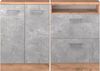 Dachschrägenschrank-Set Rion Beton/Goldkraft Eiche 2er Set Vicco Bild 5