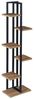 Pflanzregal Tohmajärvi Metall 120x34x21cm Schwarz / Walnussoptik [en. casa] Bild 4