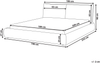 Wasserbett Bouclé VINAY 180 x 200 cm Weiß Bild 2
