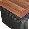 vidaXL Gartentisch 240x90x74 cm Poly Rattan und Massivholz Akazie 43940 Bild 2