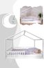 tiSsi® Hausbett / Bodenbett ENNO Gr. 140 x 200 cm Buche Weiß Bild 2