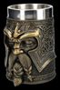 Figuren Shop GmbH Bierkrug Wikinger Krug Odin – Götter Kelch Fantasy Becher 500 ml Bierkrug Deko, Kunststein (Polyresin), Edelstahl Bild 3