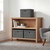 SONGMICS Aufbewahrungsboxen 3er-Set, Ordnungsbox, stapelbar mit Griffen, 43 x 30 x 30 cm, dunkelgrau Bild 3