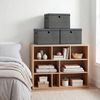 SONGMICS Aufbewahrungsboxen 3er-Set, Ordnungsbox, stapelbar mit Griffen, 43 x 30 x 30 cm, dunkelgrau Bild 2