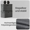 SONGMICS Aufbewahrungsboxen 3er-Set, Ordnungsbox, stapelbar mit Griffen, 43 x 30 x 30 cm, dunkelgrau Bild 4