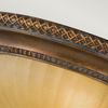 Deckenleuchte, Stahl Glas, Gold/Bronze, D 34,3 cm Bild 4