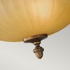 Deckenleuchte, Stahl Glas, Gold/Bronze, D 34,3 cm Bild 3