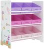 Kinderregal Boiro 60x62x30 cm Ozean-Motiv [en. casa] Bild 3