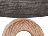 Fischer & Honsel 'Hanke' Tischleuchte, Keramik holzfarben / Leinen grau, 20x13x31cm, E14 Bild 5