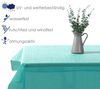 heimtexland Â® Outdoor Tischdecke Gartentischdecke wasserfest wetterbestÃ¤ndig rutschfest waschbar Outdoortischdecke Weichschaum Garten Balkon Camping Party Tischdeko Typ883 mint 130x160 cm eckig Bild 2