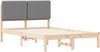 vidaXL Bettgestell mit gepolstertem Kopfteil Hellgrau 120 x 200 cm 877909 Bild 4