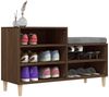 vidaXL Schuhregal Braun Eichen-Optik 102x36x60 cm Holzwerkstoff 819731 Bild 4