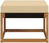 vidaXL Outdoor-Fußhocker Massivholz Akazie und Textilene Stoff Natur 900596 Bild 5