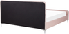 Bett mit Lattenrost LUNAN 180 x 200 cm Samtstoff Pastellrosa Bild 5
