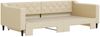 vidaXL Tagesbett Ausziehbar Creme 100x200 cm Stoff 3197435 Bild 3