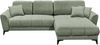 Wohnlandschaft >BERN< Schlaffunktion, Bettkasten, Bezug Farbe olive - 281x91x189 (BxHxT) Bild 5