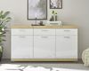 Sideboard >Nobe< in Eiche Artisan - 165x91x38cm (BxHxT) Bild 2