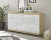 Sideboard >Nobe< in Eiche Artisan - 165x91x38cm (BxHxT) Bild 1