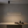LED Hängeleuchte, Alu, schwarz, gold, H 150 cm Bild 5