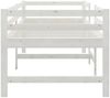 vidaXL Massivholzbett ohne Matratze Weiß 90x200 cm Kiefernholz 833096 Bild 5