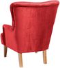 Sessel Kaiya Bezug Samtvelours Buche natur / rot 21221 Bild 5
