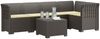 vidaXL 5-Sitzer Gartensofa mit Kissen Rattan-Look PP Hellgrau 3444082 Bild 2