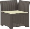 vidaXL 5-Sitzer Gartensofa mit Kissen Rattan-Look PP Hellgrau 3444082 Bild 4
