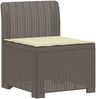 vidaXL 5-Sitzer Gartensofa mit Kissen Rattan-Look PP Hellgrau 3444082 Bild 3